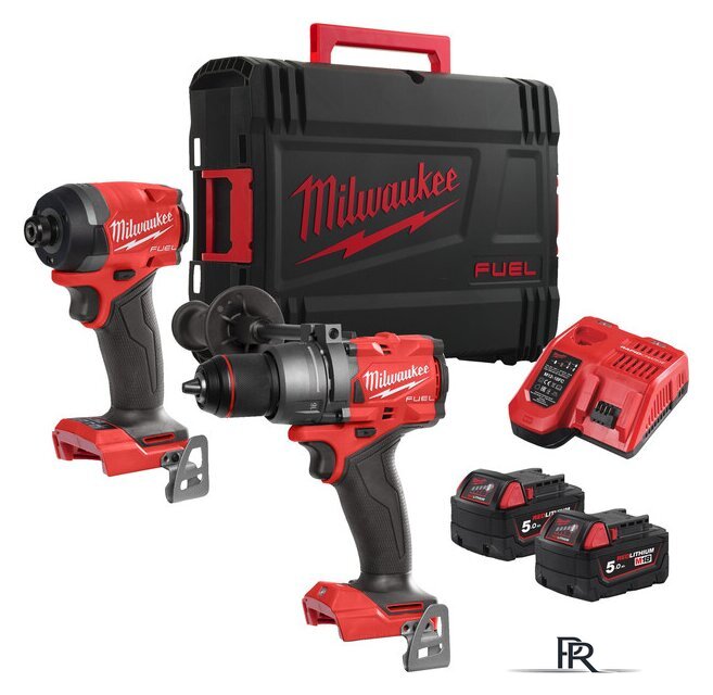  Milwaukee M18 FPP2A3-502X Fuel 4933480873 (шуруповерт, винтоверт, 2 АКБ, кейс) - Изображение №1 — Интернет-магазин ПроЗаказ