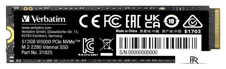 SSD Verbatim Vi5000 512GB 31825 - Изображение №1 — Интернет-магазин ПроЗаказ