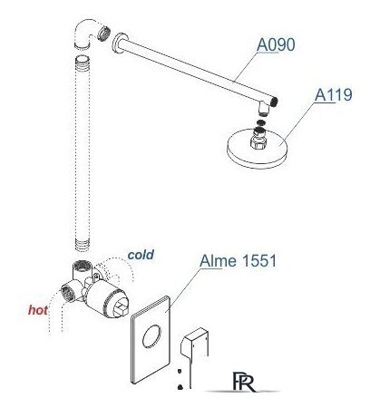 Душевая система  Wasserkraft A12119 - Изображение №4 — Интернет-магазин ПроЗаказ