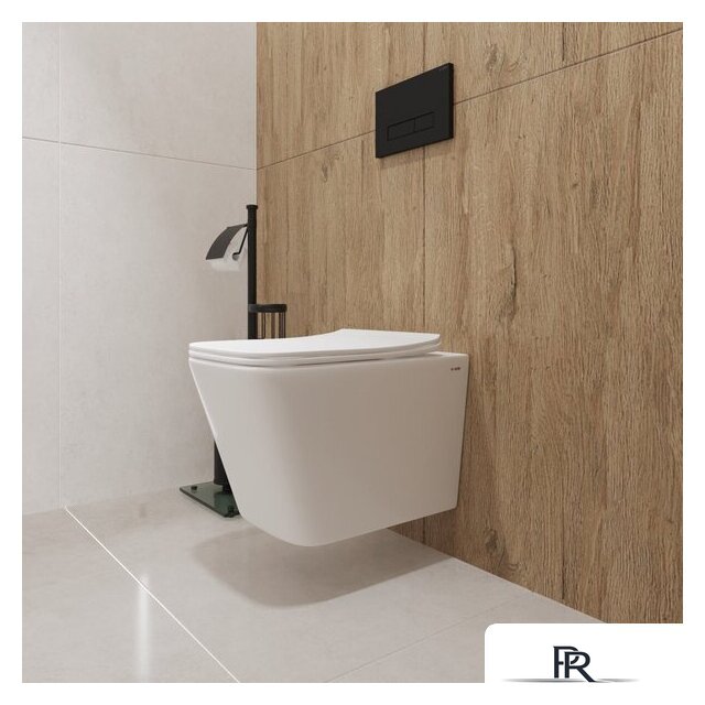 Унитаз подвесной Lauter Square 214903 с кнопкой 219703F (квадратная, сатин) - Изображение №11 — Интернет-магазин ПроЗаказ