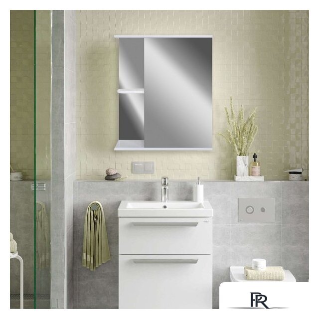  Doratiz Шкаф с зеркалом Doratiz Венеция 60 R 2712.210 (белый) - Изображение №16 — Интернет-магазин ПроЗаказ