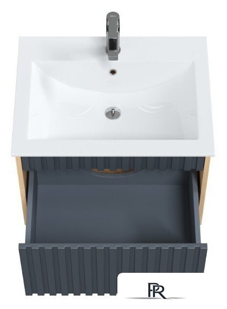  Onika Тумба под умывальник Дайлер 60 106151 (графит/дуб сонома) - Изображение №4 — Интернет-магазин ПроЗаказ