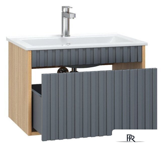  Onika Тумба под умывальник Дайлер 60 106151 (графит/дуб сонома) - Изображение №3 — Интернет-магазин ПроЗаказ