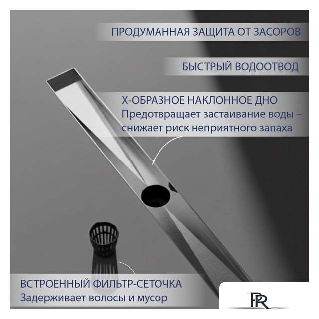 Трап/канал Lauter 2120621-LGH 1200x70 (хром) - Изображение №3 — Интернет-магазин ПроЗаказ