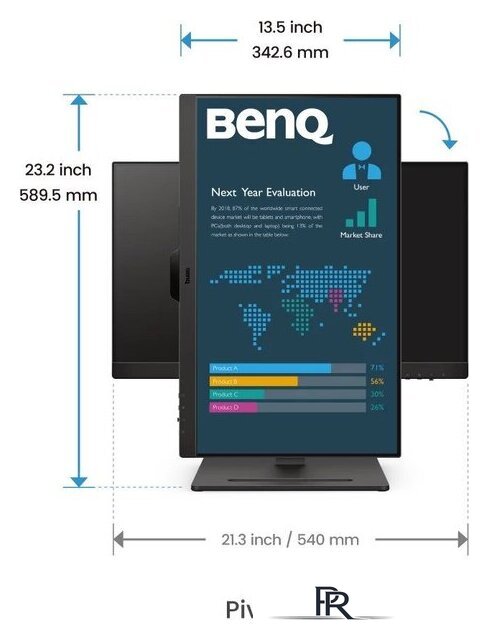 Монитор BenQ Business BL2490T - Изображение №8 — Интернет-магазин ПроЗаказ
