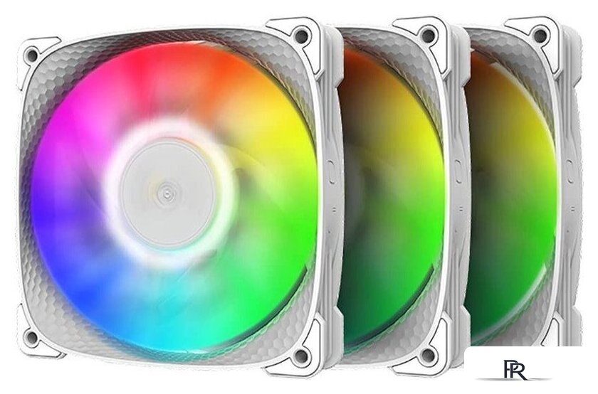 Комплект вентиляторов для корпуса Geometric Future Squama 2505 ARGB Triple Pack (белый) - Изображение №1 — Интернет-магазин ПроЗаказ