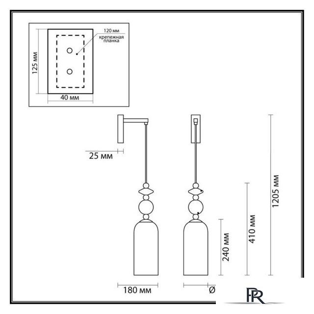 Бра Odeon Light Classic 4861/1WA - Изображение №2 — Интернет-магазин ПроЗаказ