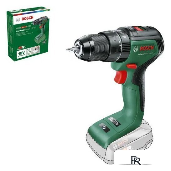 Ударная дрель-шуруповерт Bosch UniversalImpact 18V-60 06039D7100 (без АКБ) - Изображение №1 — Интернет-магазин ПроЗаказ