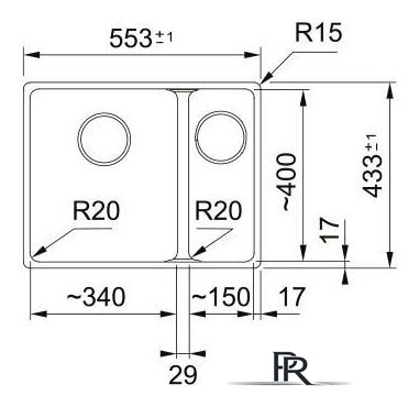 Кухонная мойка Franke Maris MRG 160-34-15 125.0740.840 (оникс) - Изображение №4 — Интернет-магазин ПроЗаказ