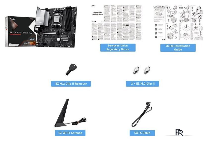 Материнская плата MSI Pro B840M-P WiFi6E - Изображение №2 — Интернет-магазин ПроЗаказ