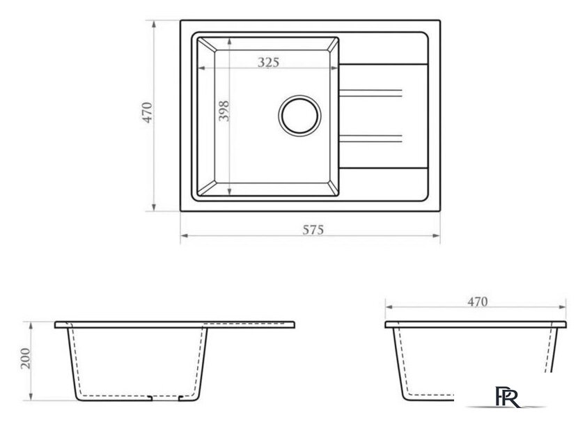 Кухонная мойка Berge BG-5850 (черный глянцевый) - Изображение №2 — Интернет-магазин ПроЗаказ