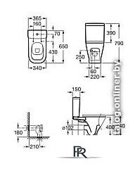 Бачок для унитаза Roca The Gap 734147000Y - Изображение №2 — Интернет-магазин ПроЗаказ