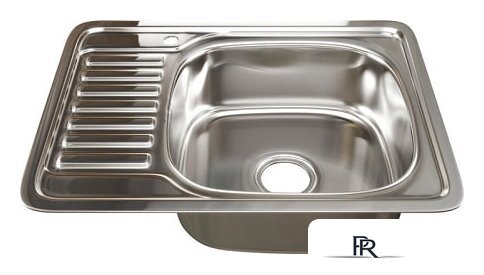 Кухонная мойка Mixline 533712 (правая, полированная, 0.8 мм) - Изображение №1 — Интернет-магазин ПроЗаказ