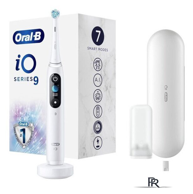 Электрическая зубная щетка Oral-B iO 9 (белый) - Изображение №1 — Интернет-магазин ПроЗаказ