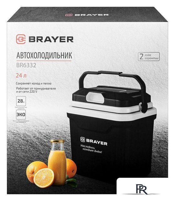 Термоэлектрический автохолодильник Brayer BR6332 24л (черный) - Изображение №10 — Интернет-магазин ПроЗаказ