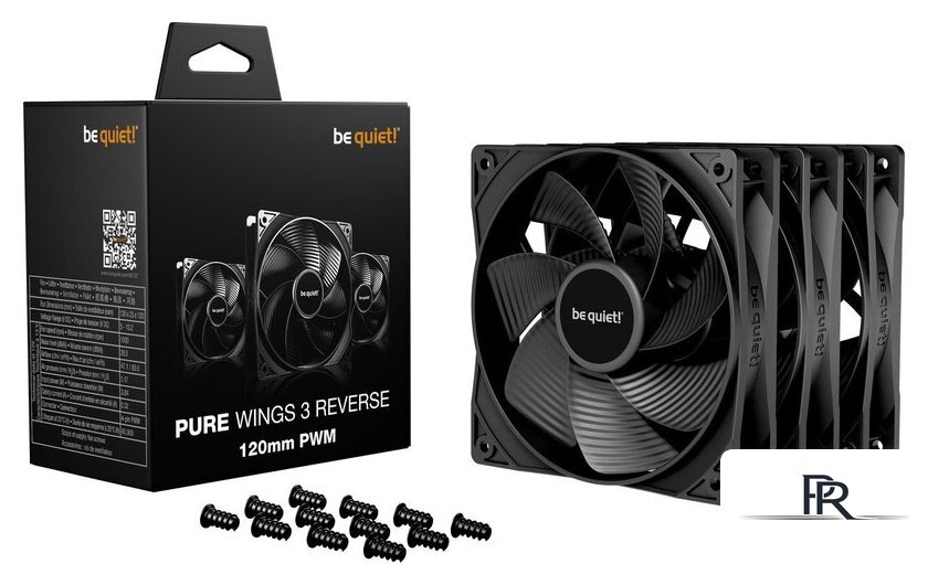 Комплект вентиляторов для корпуса be quiet! Pure Wings 3 120mm PWM Reverse BL137 - Изображение №2 — Интернет-магазин ПроЗаказ