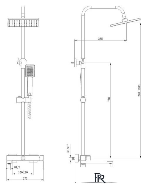 Душевая система  Lauter Splash 21СК633С-S2133 - Изображение №2 — Интернет-магазин ПроЗаказ