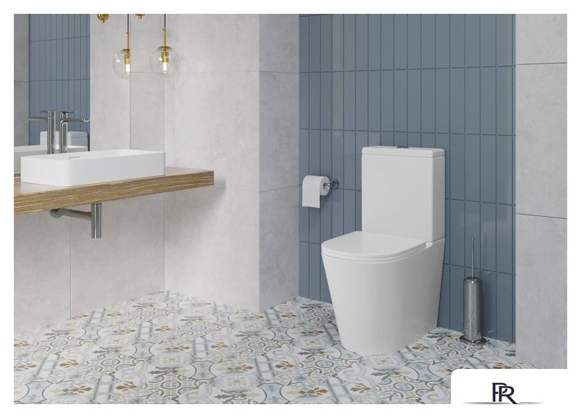 Унитаз напольный Lauter W76 P-TRAP 21122762 + гигиенический душ Mild 21LT072BM (горизонтальный выпуск) - Изображение №12 — Интернет-магазин ПроЗаказ