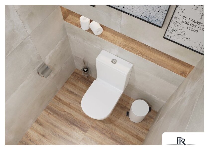 Унитаз напольный Lauter W76 P-TRAP 21122762 + гигиенический душ Mild 21LT072BM (горизонтальный выпуск) - Изображение №10 — Интернет-магазин ПроЗаказ