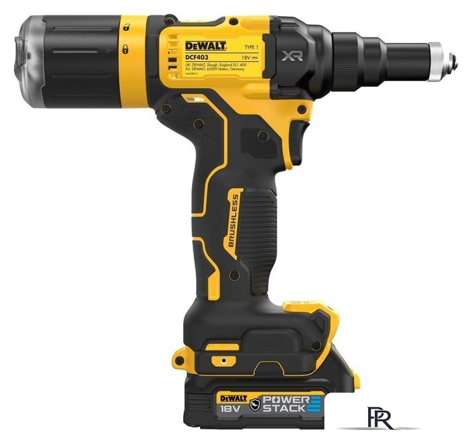 Заклепочник DeWalt DCF403E1GT (с 1-им АКБ) - Изображение №4 — Интернет-магазин ПроЗаказ