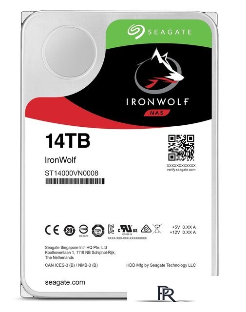Жесткий диск Seagate IronWolf 14TB ST14000VN0008 - Изображение №1 — Интернет-магазин ПроЗаказ
