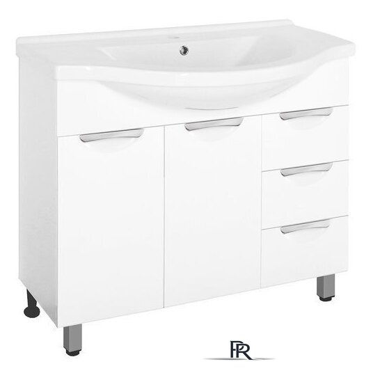  Style Line Тумба под умывальник Жасмин 100 3 ящика (для классической раковины) - Изображение №1 — Интернет-магазин ПроЗаказ