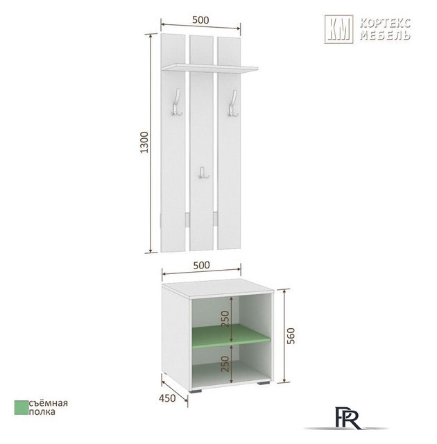 Стенка Кортекс-мебель Лара СП2 (дуб сонома) - Изображение №4 — Интернет-магазин ПроЗаказ