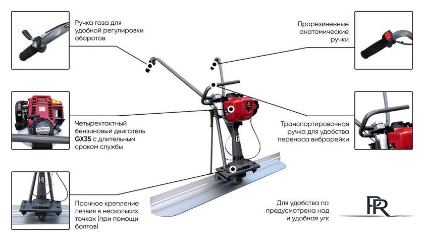 Виброрейка Norsu VR-80H - Изображение №7 — Интернет-магазин ПроЗаказ