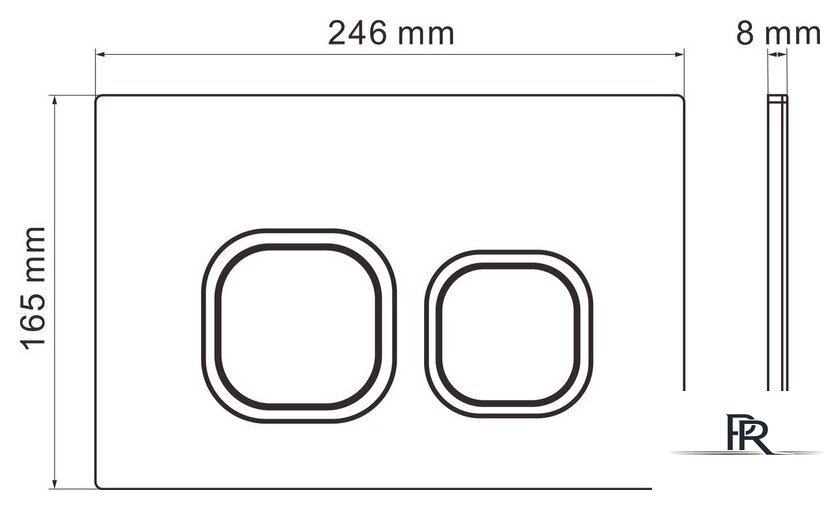 Унитаз подвесной Roxen Antares Tornado в комплекте с инсталляцией StounFix Dual Fresh 6 в 1 968387 (кнопка: хром матовый) - Изображение №14 — Интернет-магазин ПроЗаказ