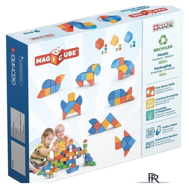 Развивающая игра Geomag Магнитные кубики 3 формы GM208 - Изображение №2 — Интернет-магазин ПроЗаказ