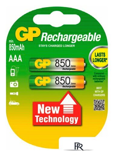 Аккумулятор GP AAA 850mAh 2 шт. [85AAAHC] - Изображение №1 — Интернет-магазин ПроЗаказ
