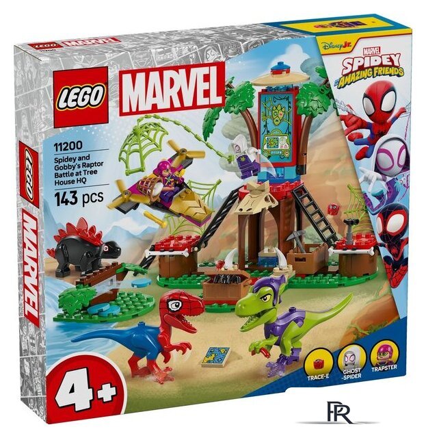 Конструктор LEGO Marvel Битва динозавров Спайди и Гобби возле домика на дереве (11200) - Изображение №1 — Интернет-магазин ПроЗаказ