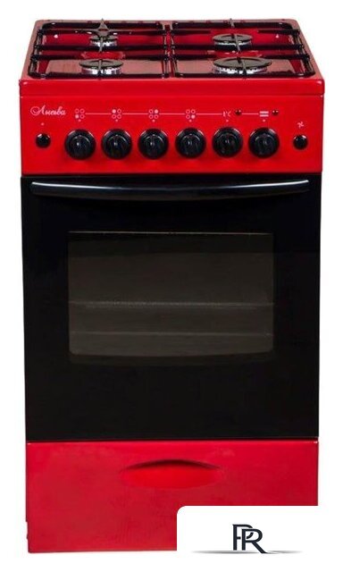 Кухонная плита Лысьва ЭГ 401 МС-2у (стеклянная крышка, вишневый) - Изображение №1 — Интернет-магазин ПроЗаказ