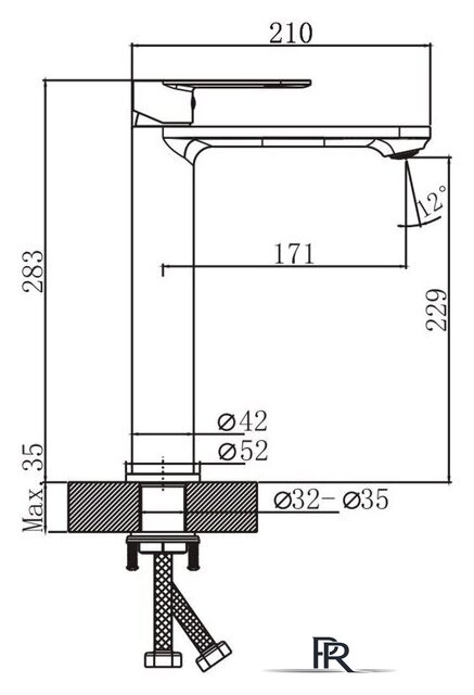 Умывальник Lauter 21502 + Moon 21СК8691BS с сифоном 21635B (черный матовый) - Изображение №5 — Интернет-магазин ПроЗаказ