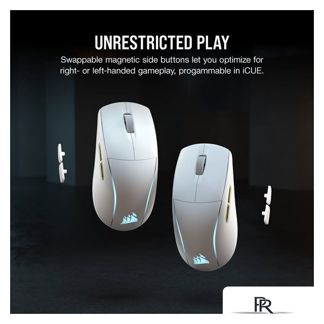 Игровая мышь Corsair M75 Wireless RGB White - Изображение №4 — Интернет-магазин ПроЗаказ