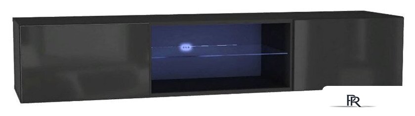 Полка НК-Мебель Point Тип-33 (черный/черный глянец) - Изображение №2 — Интернет-магазин ПроЗаказ