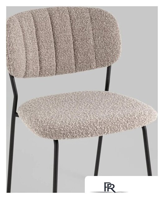 Стул Stool Group Кэрол без подлокотников FDC9003 DC2635-4A grey (букле серый/черные ножки) - Изображение №6 — Интернет-магазин ПроЗаказ