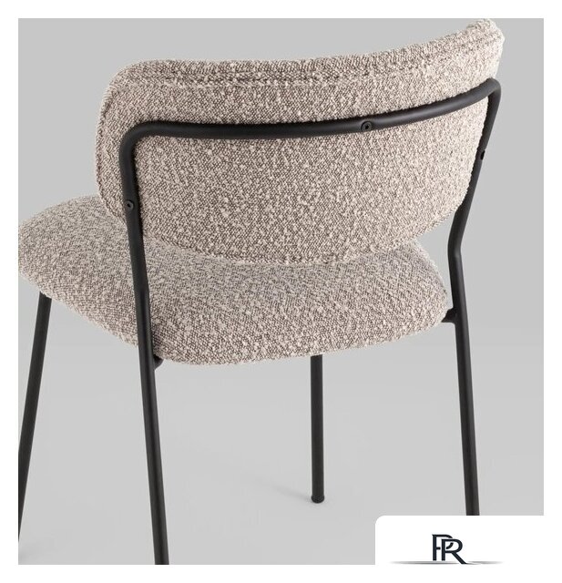 Стул Stool Group Кэрол без подлокотников FDC9003 DC2635-4A grey (букле серый/черные ножки) - Изображение №7 — Интернет-магазин ПроЗаказ