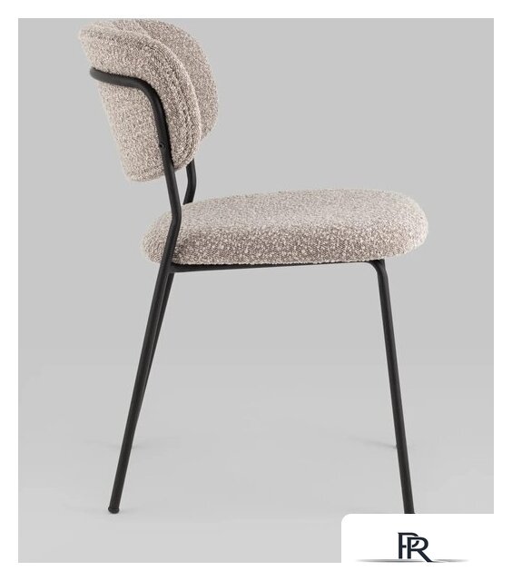 Стул Stool Group Кэрол без подлокотников FDC9003 DC2635-4A grey (букле серый/черные ножки) - Изображение №3 — Интернет-магазин ПроЗаказ