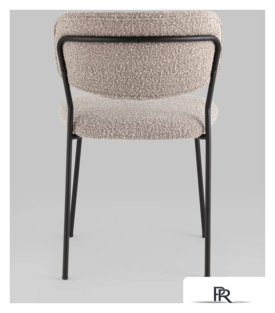 Стул Stool Group Кэрол без подлокотников FDC9003 DC2635-4A grey (букле серый/черные ножки) - Изображение №5 — Интернет-магазин ПроЗаказ