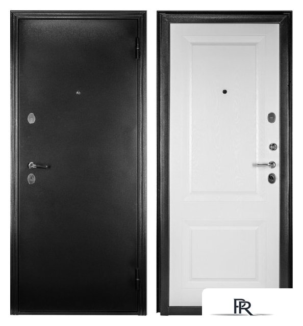 Металлическая дверь Guard Классика MG60 97х205 правая (черное серебро/белый ясень) - Изображение №1 — Интернет-магазин ПроЗаказ