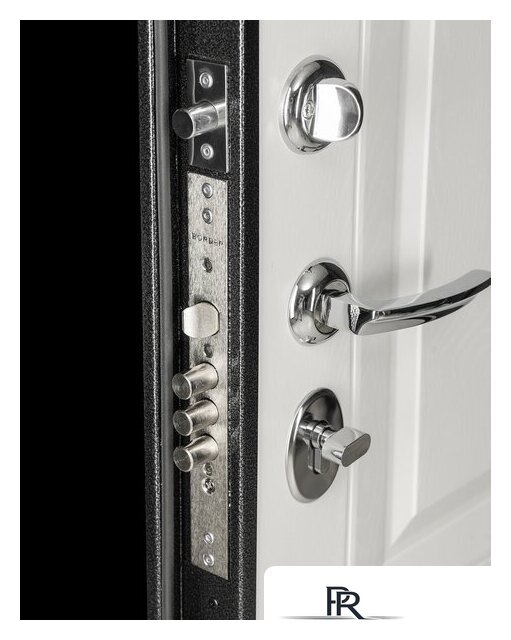 Металлическая дверь Guard Классика MG60 97х205 правая (черное серебро/белый ясень) - Изображение №5 — Интернет-магазин ПроЗаказ