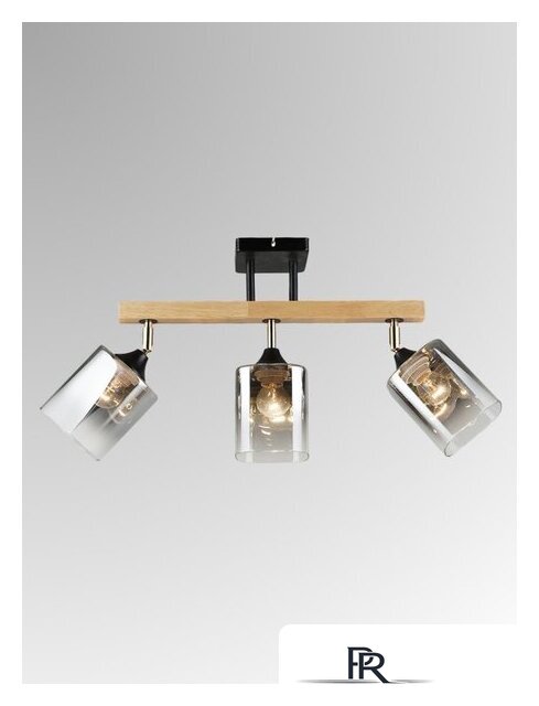 Люстра средней высоты Aitin Pro НПБ 02-3x60-101 N5280/3 (черный/дерево) - Изображение №2 — Интернет-магазин ПроЗаказ