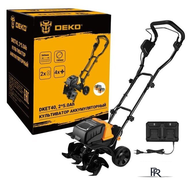 Мотокультиватор аккумуляторный Deko DKET40 085-2023 (с 2-мя АКБ) - Изображение №1 — Интернет-магазин ПроЗаказ