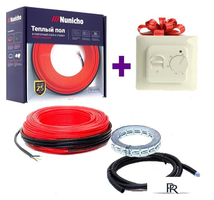 Нагревательный кабель Nunicho Etalon SHS 400Вт с терморегулятором RТС 70.26 (20м) - Изображение №1 — Интернет-магазин ПроЗаказ