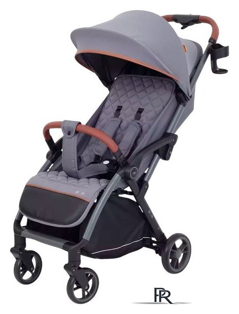 Коляска прогулочная «книга» MOWbaby Атом MB200 (Grey) - Изображение №1 — Интернет-магазин ПроЗаказ
