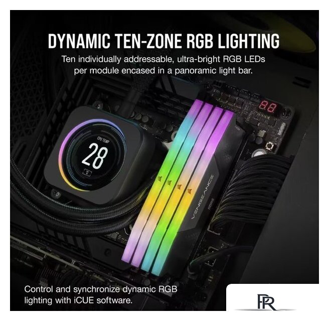 Оперативная память Corsair Vengeance RGB 2x16ГБ DDR5 5600 МГц CMH32GX5M2B5600C40K - Изображение №11 — Интернет-магазин ПроЗаказ