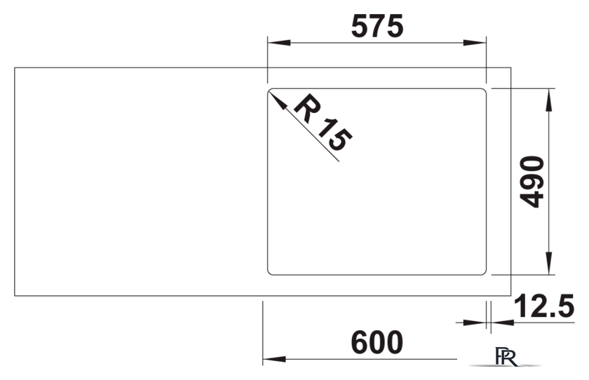 Кухонная мойка Blanco Solis 340/180-IF/A 526132 (правая, полированная) - Изображение №3 — Интернет-магазин ПроЗаказ