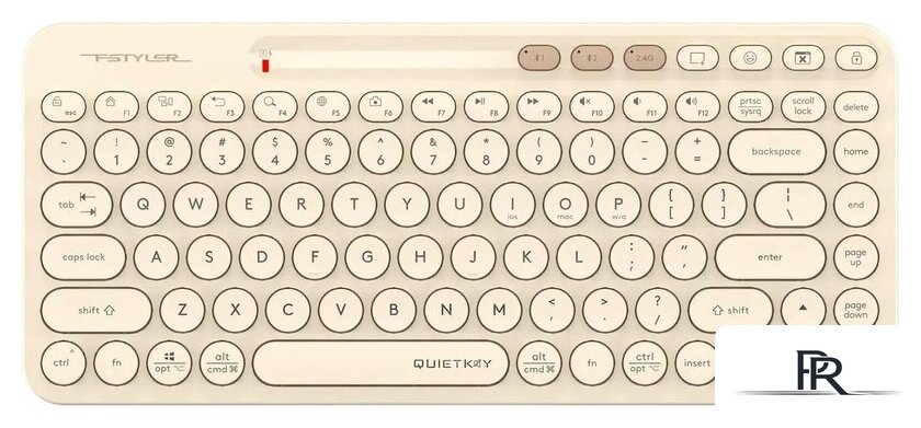 Клавиатура A4Tech Fstyler FBK36C AS (бежевый) - Изображение №1 — Интернет-магазин ПроЗаказ
