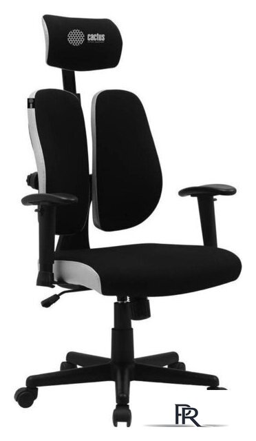 Офисное кресло CACTUS CS-CHR-MC03-BKGY (черный/серый) - Изображение №6 — Интернет-магазин ПроЗаказ